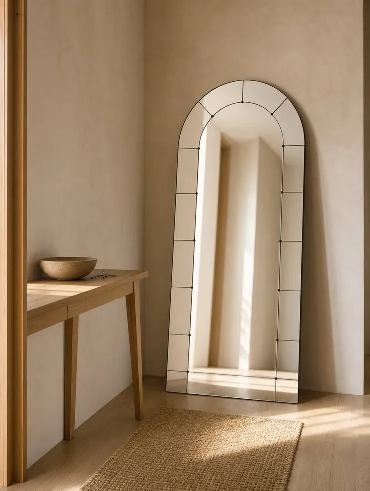 The arch in an entryway