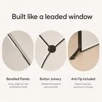 Bevelled panels, button joinery and anti-tip hardware